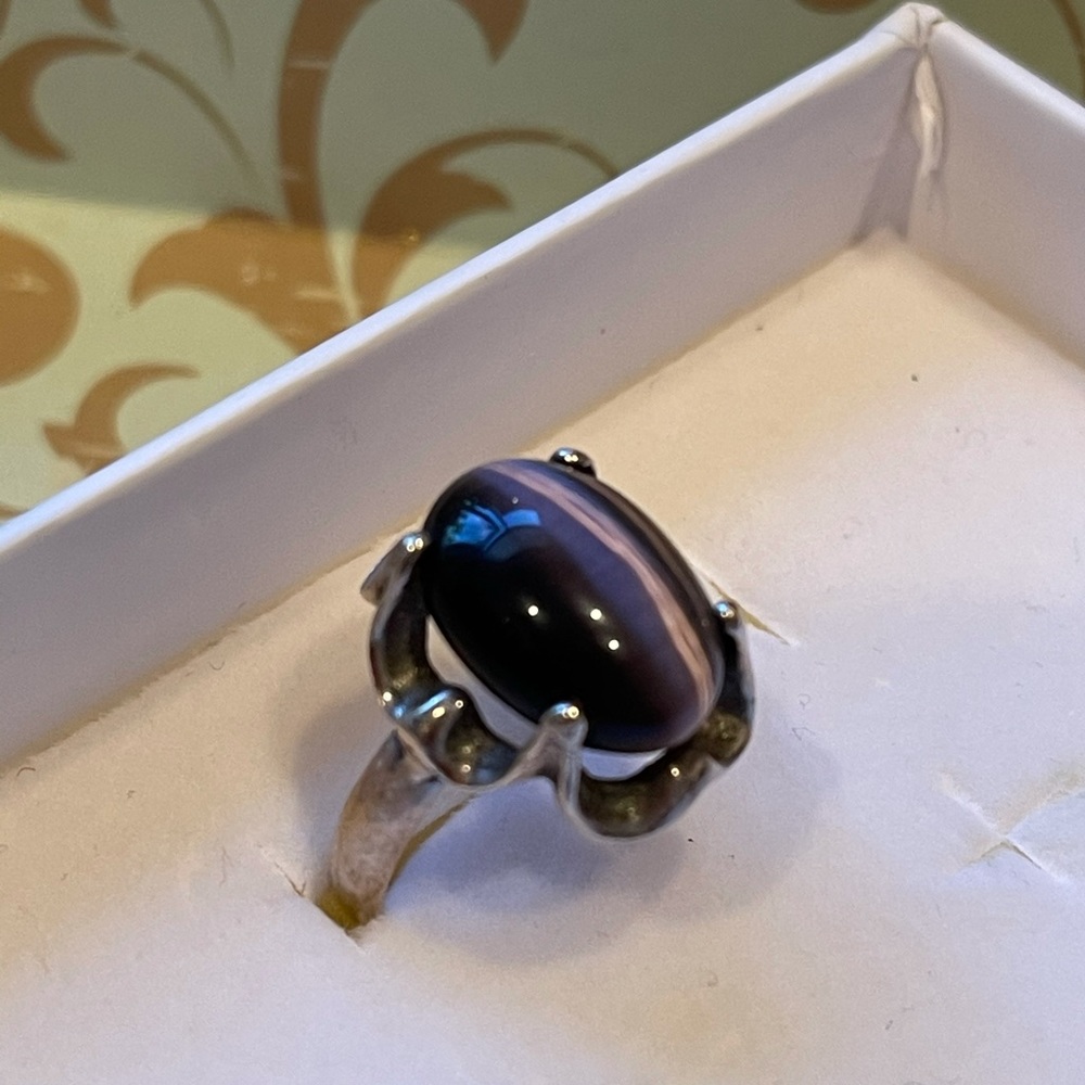 Sterling Silver Tigers Eye Ring